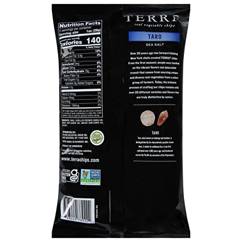 Terra Vegetable Chips, Taro With Sea Salt Real Vegetable Chips, 5 Oz. (Pack Of 12) #TOP1