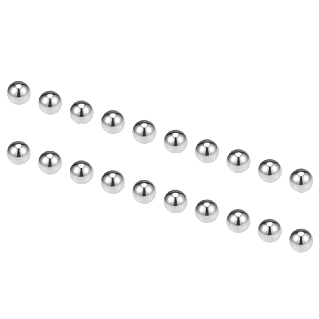 PATIKIL 1mm Precisione Sfere, Sfere Acciaio 1500pz Cuscinetto Sfere 304 Acciaio Inox G100 Sfere Metalliche Palline Magnetiche Bici