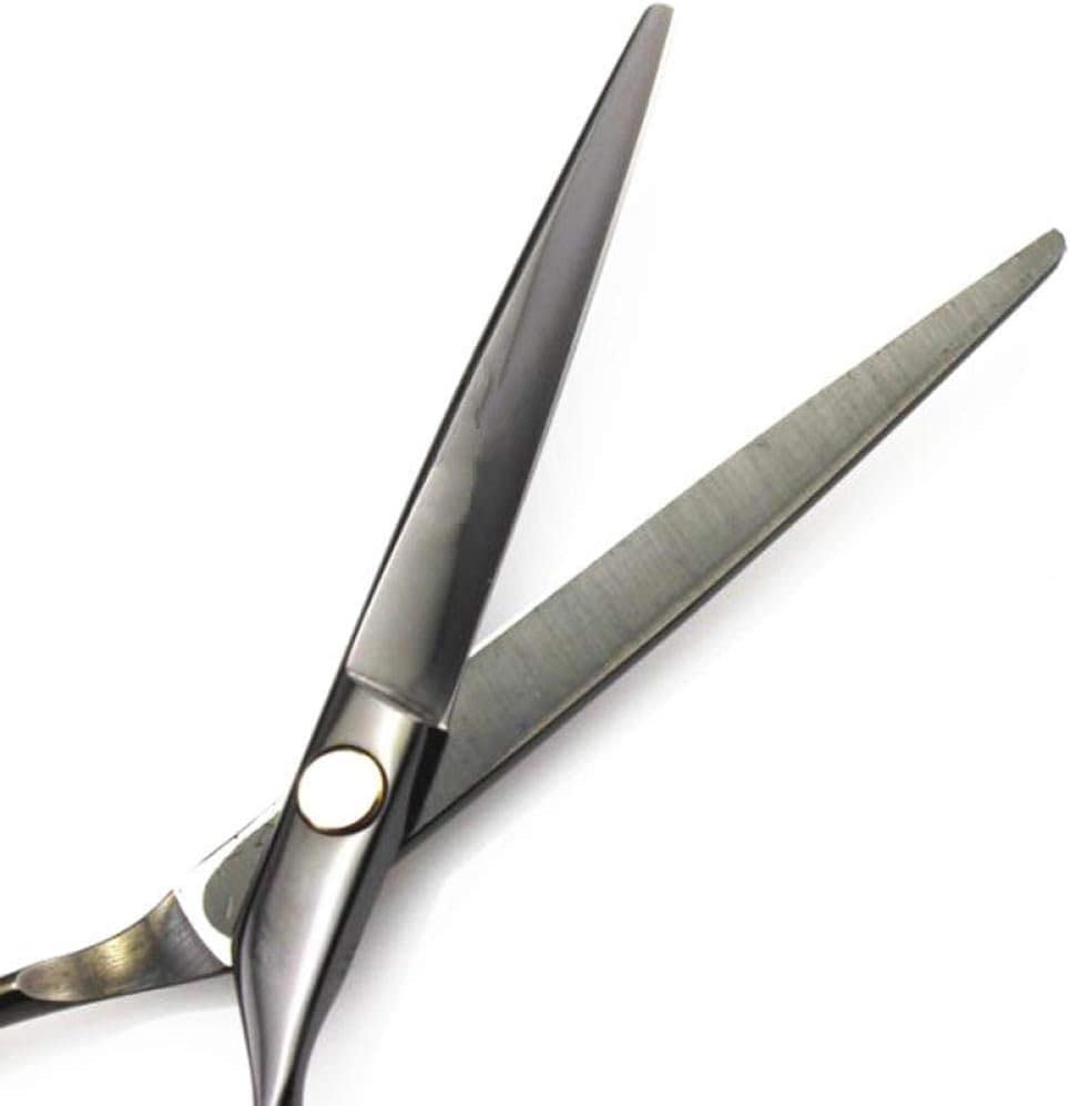 Forbici Professionali per Capelli Giappone 440C da 5,5 Pollici Nere, Forbici da Barbiere, Forbici per sfoltire, Forbici da Parrucchiere