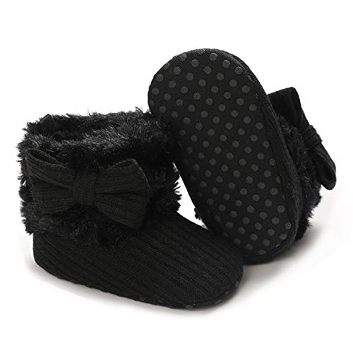 Image of COSANKIM Newborn Baby Girls Boys Boots Soft Anti-Slip Sole Warm Winter Snow Booties Toddler Infant Prewalker Shoes