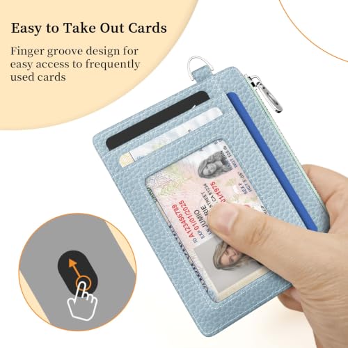 Image of Hancynir Minimalist Slim Wallet Women Credit Card Holder, RFID Small Cute