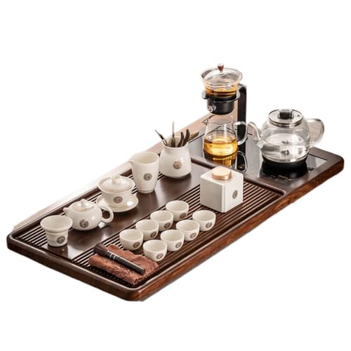 Ensemble de table à thé Gongfu chinois en bois massif, le cadeau idéal pour connaisseurs