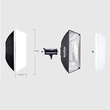50x70 White Diffuser Front Cover 20 x 28 inches 20' x 28'inch / 50 x 70 cm Fasten with Magic Nylon Sticky Around for Portable Rectangle Umbrella Softbox Soft Box