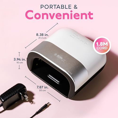 Image of SUNUV UV Light for Gel Nails, Professional UV LED Gel Lamp SUN3