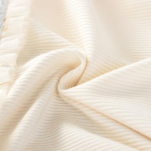 Image of Girls Cotton Long Sleeve Casual Cartoon Appliques Striped Jersey Dresses