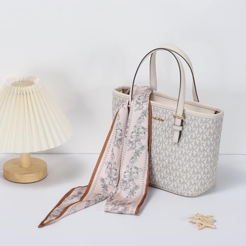 Sightor Hair Scarf for Women Fashion Satin Headbands Scarves Neck Scarf Printed Head Wrap for Beach Bag Accessories 7