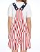 Yuanbang Women's American Flag Overalls Bibs Denim Shorts Jean Rompers Casual Workout Summer Adjustable Strap Jumpsuit(flag,S)