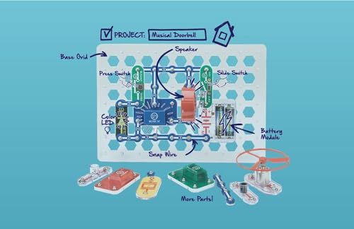 Snap Circuits 49735 Jr. Sc-100 Electronics Exploration Kit, Over 100 Projects, Full Color Project Manual, 28 Parts, Stem Educational Toy For Kids 8 + thumb #8