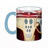 Produktaufbau: Klassischer, zylindrischer Becher mit gebogenem Griff.