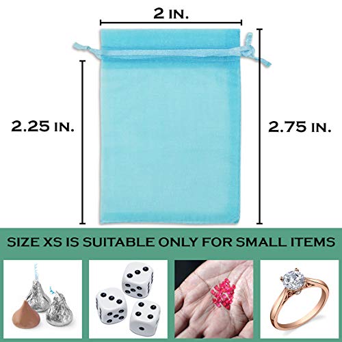 Sacs en organza transparent pour petits cadeaux d'invités