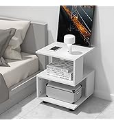 Amazon.com: MASAKA B&W - Magic Cube White Nightstands, Modern