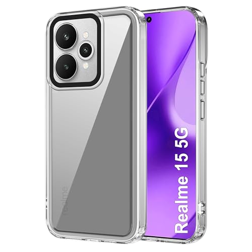 Image of Zapcase Back Case Cover for Realme 15 5G | Compatible for Realme 15 5G Back Cover | Case Cover with Camera Protection | (TPU + PC | Transparent)