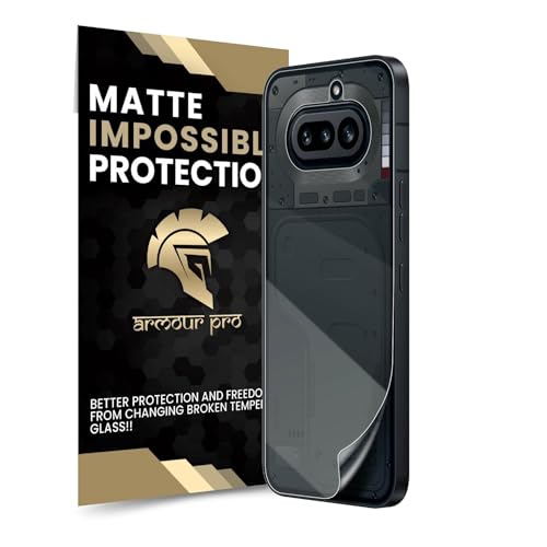 Image of ArmourPro Matte Back Screen Protector for Nothing Phone (4A), Premium Ultra Thin TPU Back Membrane Guard, Anti-Glare, Bubble-Free, Edge to Edge Coverage, Fingerprint Friendly | 1 Pack