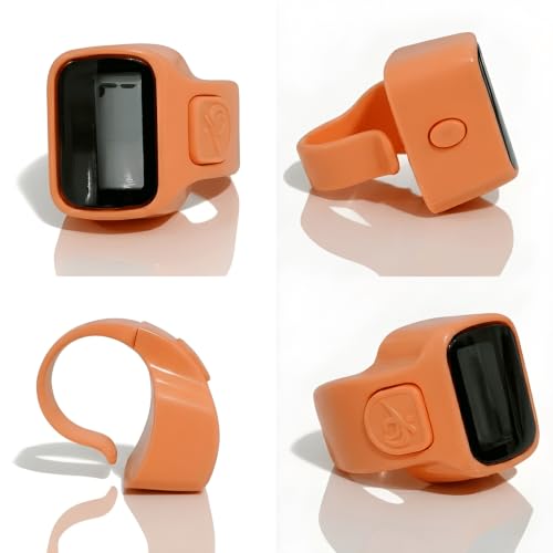 Image of Digital Finger Ring Counter, LCD Display, LED Back Light in Display, up to 99999 (Pack of 1- Any Random Colour Will Be Sent As Per Availability) (Peach)