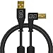 Chroma Cables: Audio Optimized USB-A to USB-B Right-Angle Cable (Black)