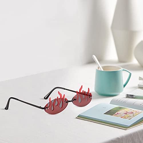 Lunettes de soleil flammes légères sans monture pour éviter la pression nasale - 5