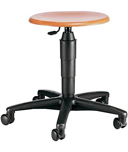 Drehhocker m.Rollen Buche natur Sitz-H.420-550mm T OPSTAR