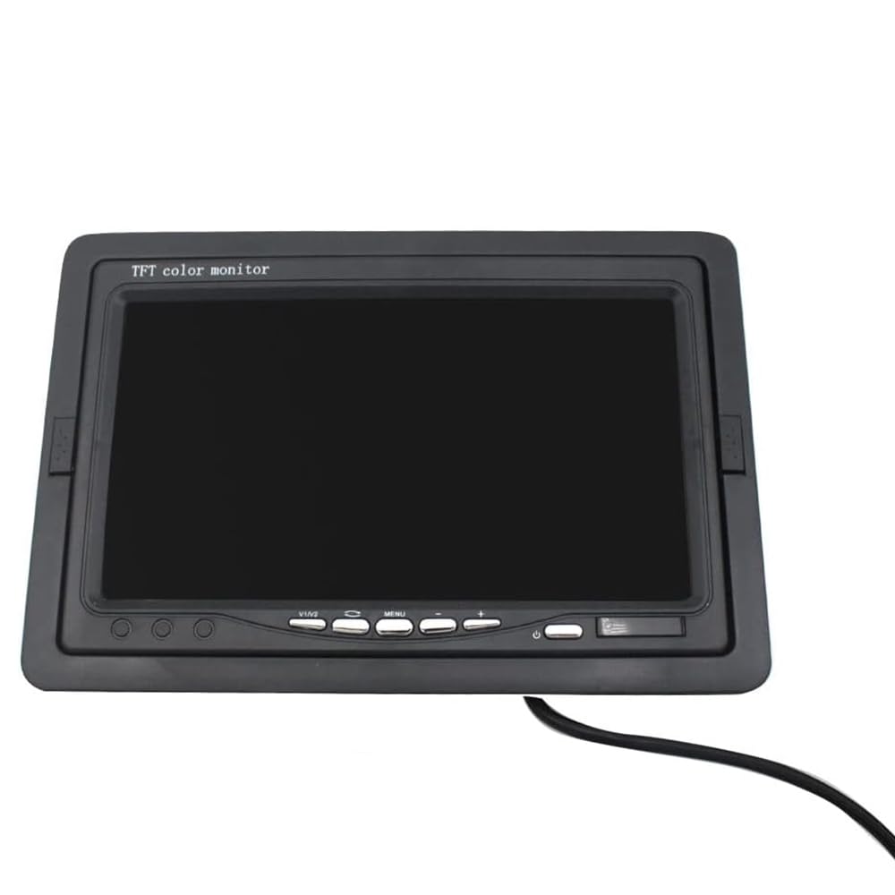 Vetrineinrete® Monitor lcd tft 7" a colori per telecamera retromarcia 7 pollici con telecomando per poggiatesta cruscotto auto macchina camper G32