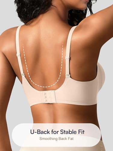 Image of Seamless Wireless Jelly Bras for Women - Lightly Padded Bra with Support, No Underwire Comfortable T-Shirt Bralette