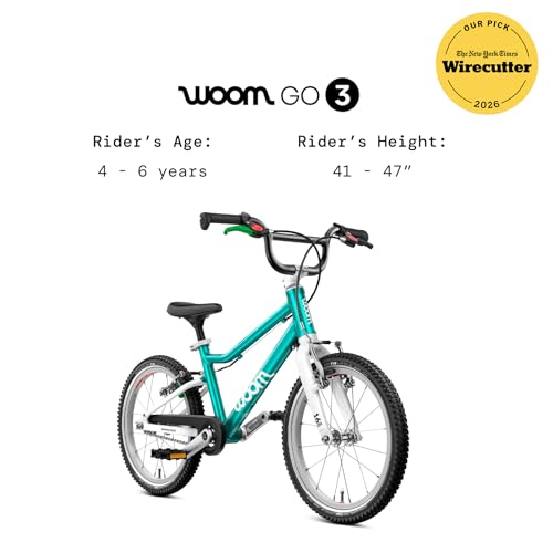Image of woom GO 3 & GO 3 AUTOMAGIC Kids Bike, 16 Inch Lightweight, Ages 4-6