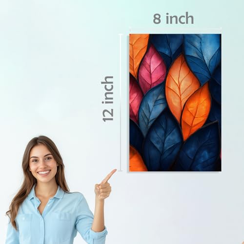 Image of SiddArtify Botanical Wall Art Prints Set - Abstract Floral Poster Decor for Living Room Bedroom Office - 8x12 inch Board Pack of 6
