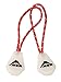 MSR Night Glow Zipper Pulls, 2-Pack , Red/White