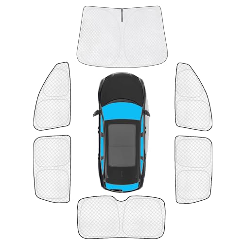 Image of KMF Windshield Sun Shade Replacement for Acura MDX Accessories 2021-2024, Side Window Sun Shade Cover Sun Visor Shield Cover, Rear Window Sunshade for Camping /Baby UV Block and Privacy Protect