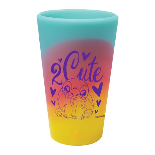 WinCraft 16 oz Silicone Pint Glass Disney LILO & Stitch 2 Cute