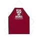 Attitude Aprons Fully Adjustable "Real Men Do Dishes" Apron, Maroon