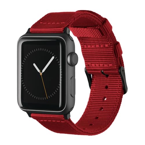 Ya en manzanajugosa.com: Archer Watch Straps - Correas de Nailon Premium para Apple Watch (Rojo/Negro, 40/41/42mm)