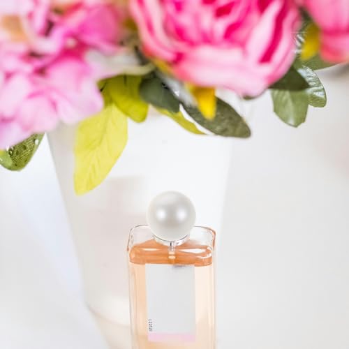 Botella de perfume con tapas de bola de repuesto herméticas OFFIGAM de 17,2 mm blanco perla 8