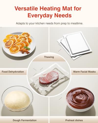 Image of Warming Mat for Food (24 inchx16 inch) - iTRUSOU 3-Year Classic Electric Warming Tray with 3-Level Temp Control, Rapid Heating 250W Energy-Saving - Rollable Large Food Warming Mat for Parties & Buffet