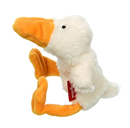 SIGIKID 42594 Mini Ente Cuddly Gadgets Mädchen und Jungen Babyspielzeug empfohlen ab Geburt weiß/gelb
