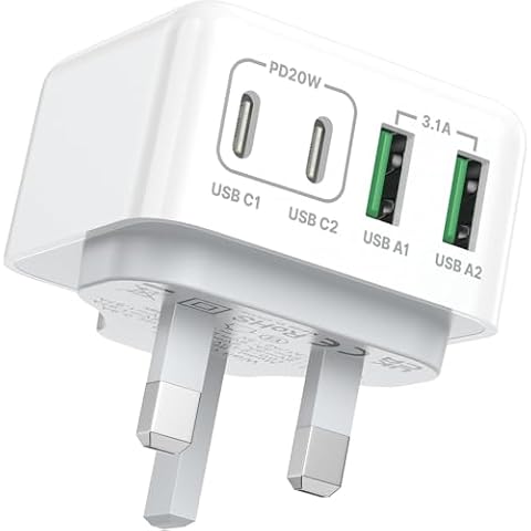 Aioneus 40W 4-Port USB C Charger Cover