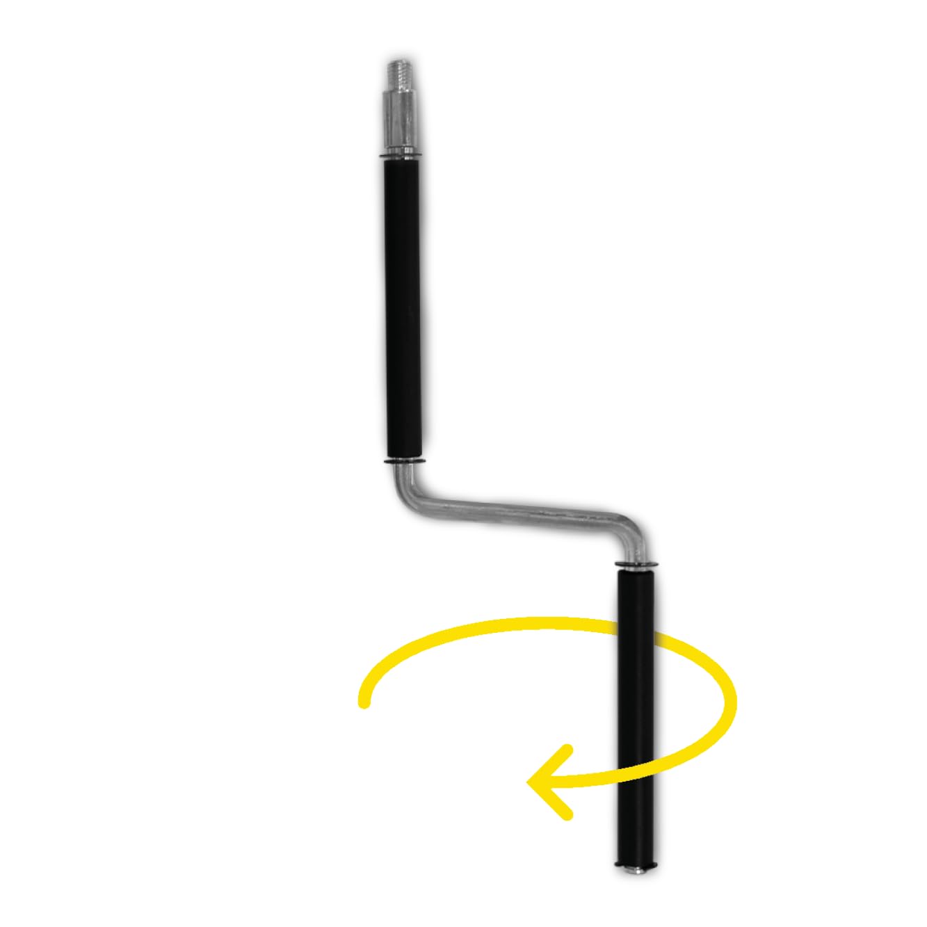 Kit de ramonage Oskar avec manivelle | 1120cm (11,2m) longueur 125 mm diamètre | professionnel | Brosse hérisson