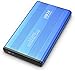 Hard disk esterno 1TB 2 TB USB 3.0 Hard Drive, adatto per PC, Mac, desktop, laptop, MacBook, Chromebook (1tb, blu)