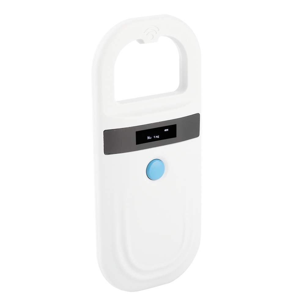 Lecteur Animal Universel Tenu dans la Main de Lecteur de micropuce RFID de Scanner de micropuce d'animal familier de Lecteur Portable de Puce de 134.2KHz pour l'ISO 11784/11785, FDX-B et ID64 RFID
