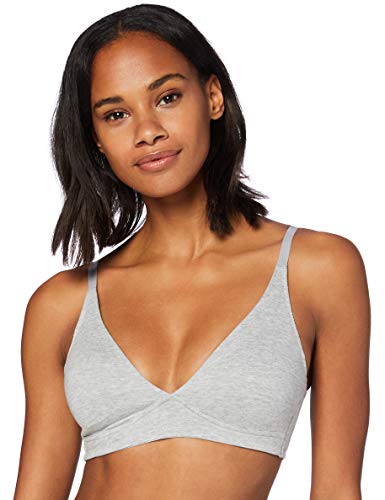 Iris & Lilly Bralette en Coton Femme, Gris (Gris), S, Label: S