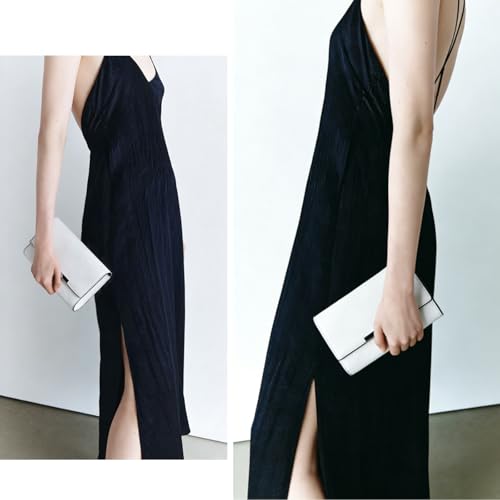 Image of AFKOMST Clutch Purses for Women Small Convertible Wristlet and Evening Bag | Vegan Leather, Fits 6.7-inch Phone /Passport, Versatile for Formal Events /Prom /Wedding /Cocktail /Night Out /Daily Use