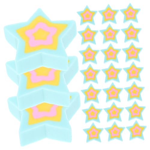 Gogogmee 50個かわいい五角星形ミニ消し 向け楽しい文具 柔らかく紙に優しい