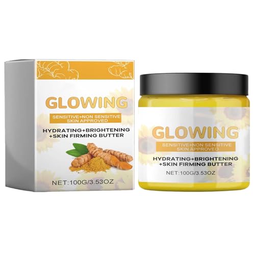 Mnozreo Crema Facial Antiarrugas de Cúrcuma,Crema Iluminadora de Cúrcuma,Crema Reparadora Hidratante Cúrcuma,Crema Blanqueadora de Piel,Crema de Colágeno de Cúrcuma,100G,1PC