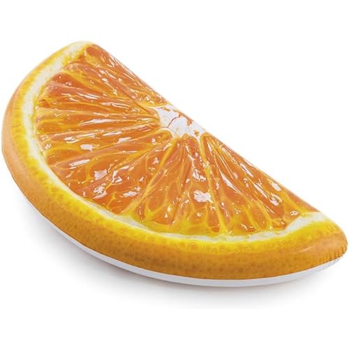 Flotteur piscine orange adulte grand matelas stable contre basculement