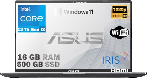 notebook, pc portatile, Cpu Intel i3 di 12Th 6 Core, Ram 16 Gb, SSD Pci Nvme da 512 Gb, 15,6 FHD, wi-fi 6, 4 Usb, Bt, Intel UHD, Win 11 Pro, Libre Office, pronto All'uso Gar. Italiana - Notebook - Immagine 1