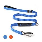 🦮[Cómodo mango de banda elástica]A diferencia de la correa para perros normal, la correa para perros bungee está diseñada con 2 asas blandas.Por un lado, la correa para perros con doble asa puede proteger sus manos de una fuerte fuerza de tracción, por otro lado, es conveniente para usted controlar a su perro en caso de emergencia.