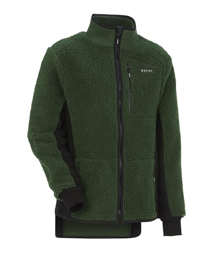 KOX Faserpelzjacke Grün/Schwarz Größe 58/60