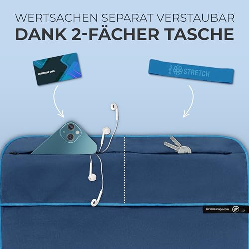 NirvanaShape Fitness-Handtuch | Aus starker Mikrofaser mit Magnet-Clip, stilvoll & funktional...