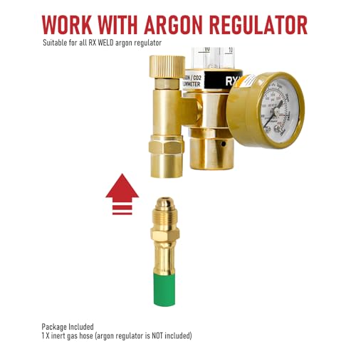 Image of RX WELD Inert Gas Welding Hose - Argon Flow Hose (Green, 100FT)