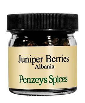 Juniper Berries By Penzeys Spices .6 oz 1/4 cup jar Pack of 1