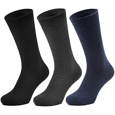 All Things Accessory 3 Pairs Mens Thermal Socks - Brushed Thick Warm Winter Boot Socks UK 6-11 Cover