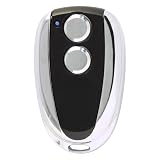 Dieffematic Prastel TC2E Trasmettitore Rolling Code 2 Canali - Telecomando 433.920 MHz Automazione Cancelli Garage - Nero Cromato